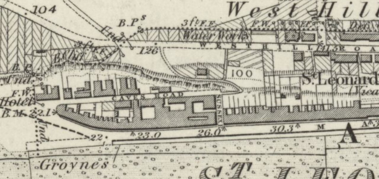 File:Area in Which St Leonards Caves were 1873.png