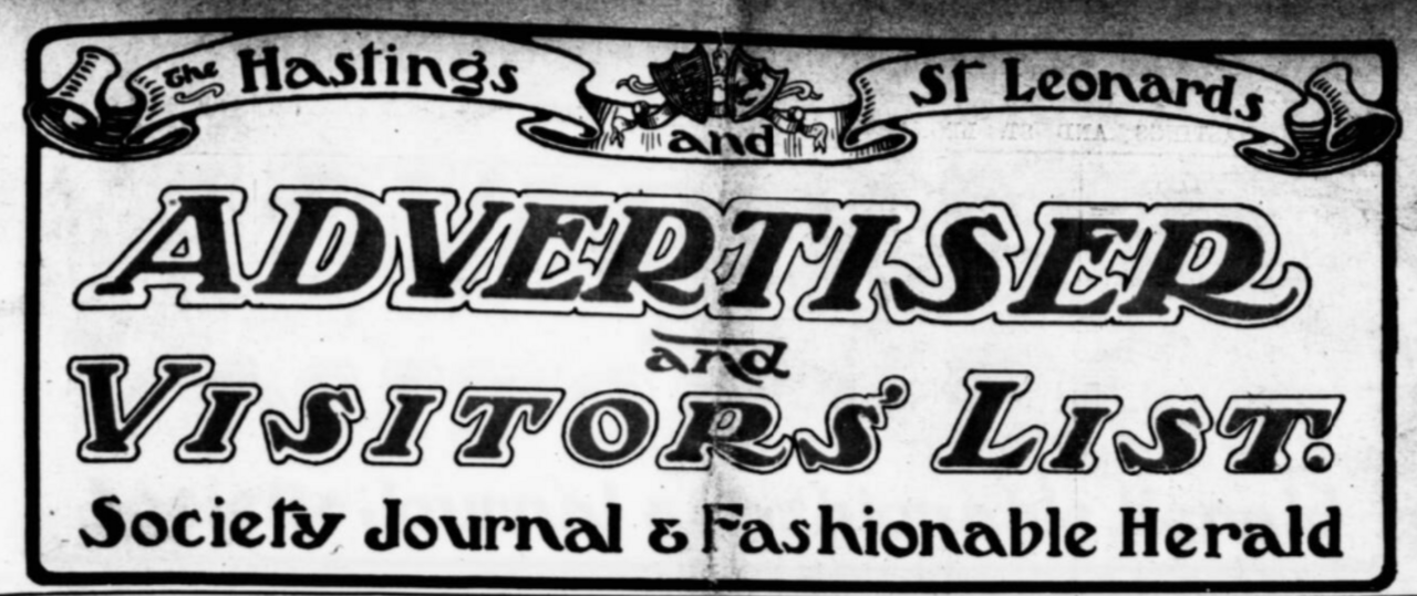 File:Hastings & St. Leonards Advertiser Masthead 1906.png